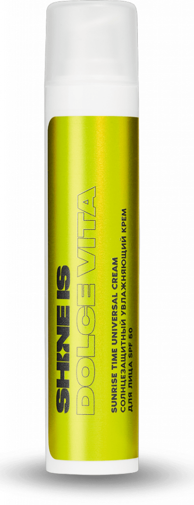 Солнцезащитный увлажняющий крем для лица SPF 50, SHINE IS