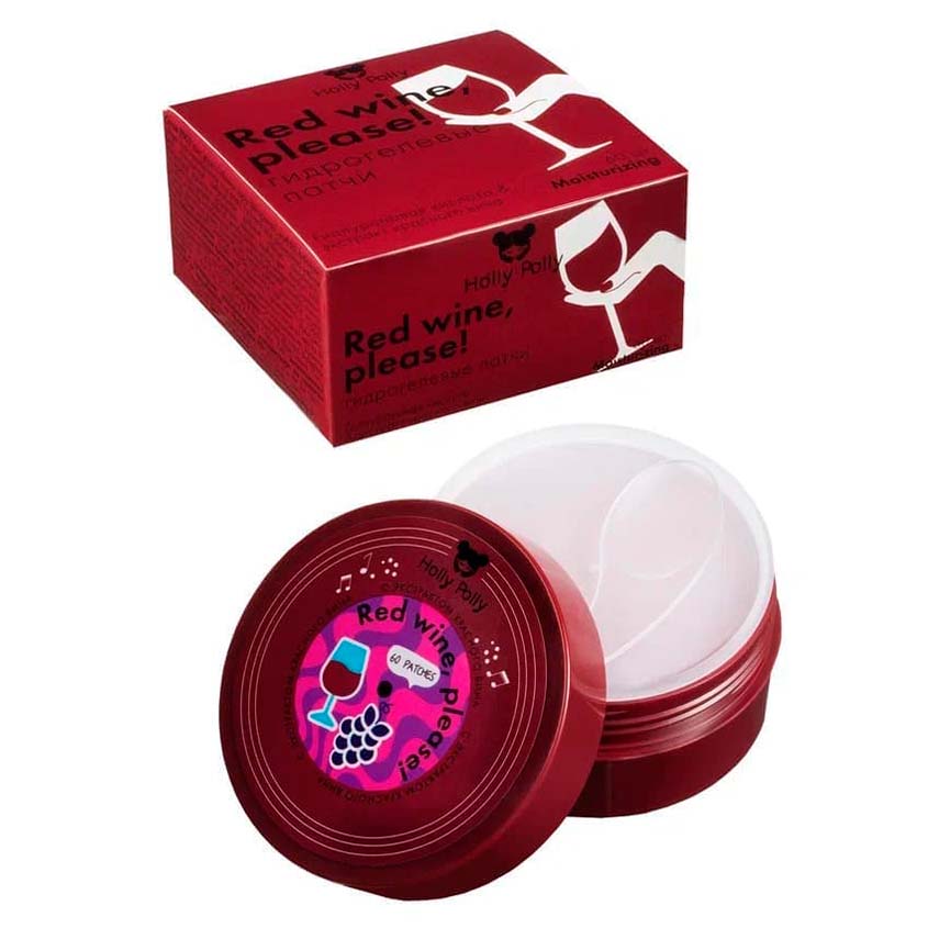 13.Holly Polly_Гидрогелевые патчи для глаз Holly Polly Red Wine, Please с Гиалуроновой Кислотой и Экстрактом Красного Вина.jpg