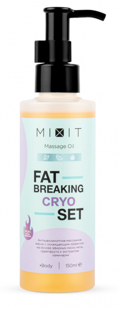 16. MIXIT - Антицеллюлитное массажное масло с охлаждающим эффектом FAT BREAKING SET CRYO Massage Oil.jpg