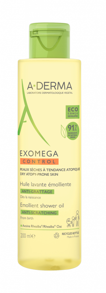 A-DERMA EXOMEGA CONTROL Смягчающее масло для душа 200 мл.png