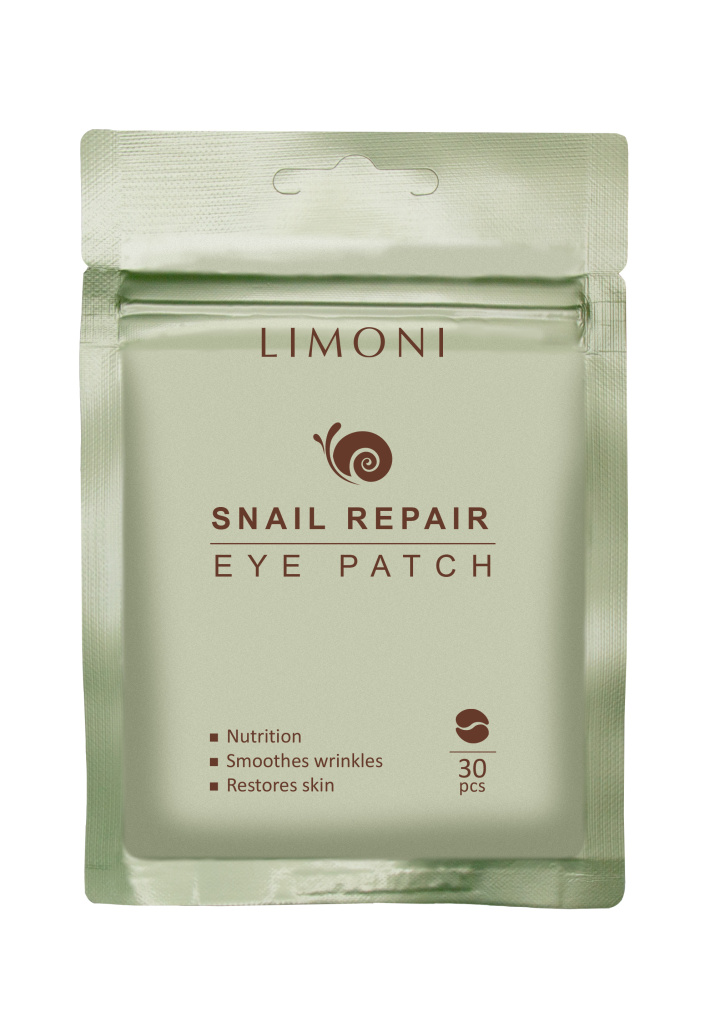 LIMONI - Патчи для век восстанавливающие с экстрактом секреции улитки Snail Repair Eye Patch 30pcs.jpg LIMONI - Патчи для век восстанавливающие с экстрактом секреции улитки Snail Repair Eye Patch 30pcs.jpg
